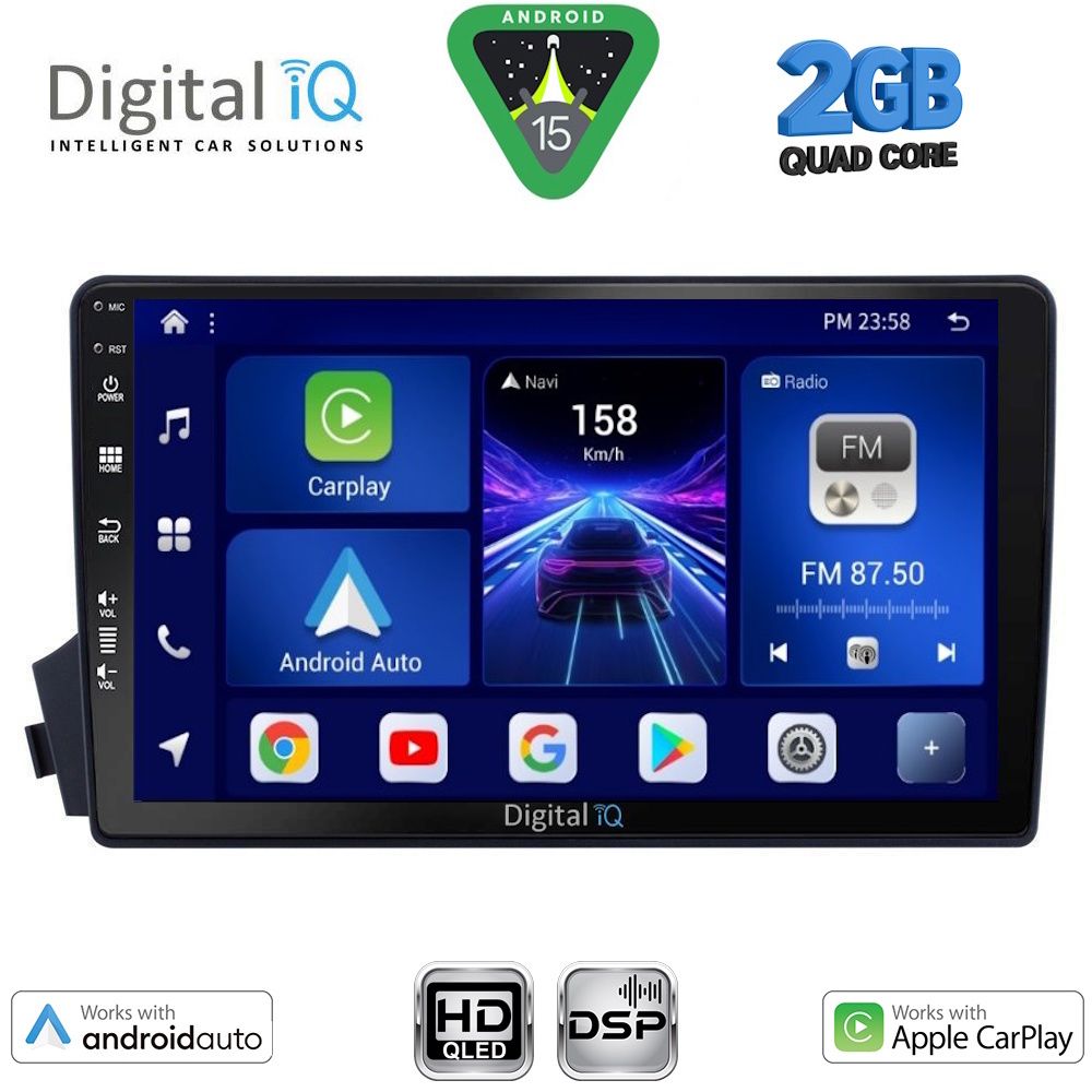 Βλησαρούλης Car Center - DIGITAL IQ BXC 3650_CPAA (9inc) MULTIMEDIA TABLET for SSANGYONG ACTYON – KYRON mod. 2006-2015