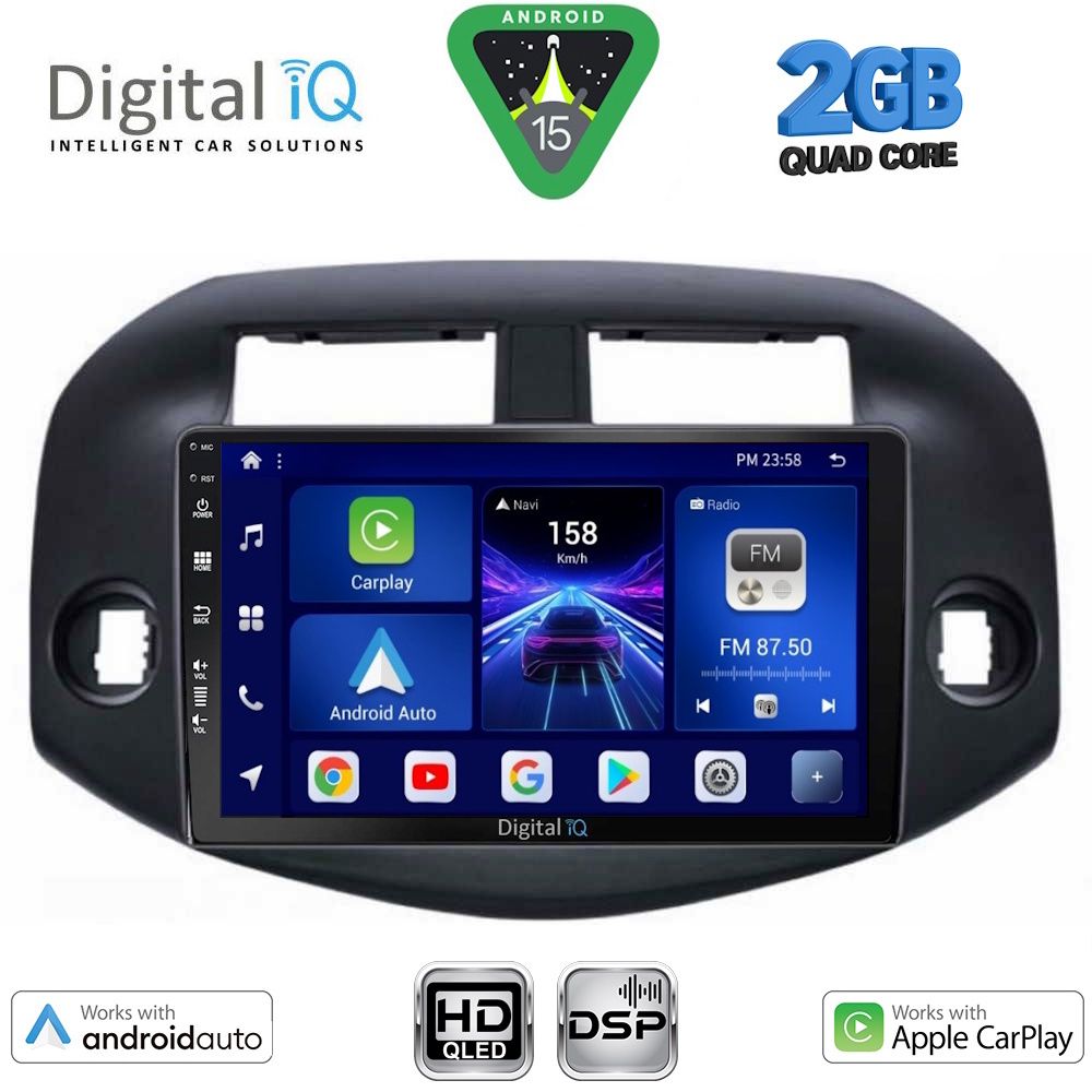Βλησαρούλης Car Center - DIGITAL IQ BXC 3732_CPAA (10inc) MULTIMEDIA TABLET for TOYOTA RAV 4 mod. 2006-2012