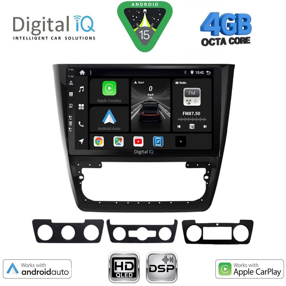 Βλησαρούλης Car Center - DIGITAL IQ BXF 16610_CPAA (10inc) MULTIMEDIA TABLET for SKODA YETI mod. 2014-2018