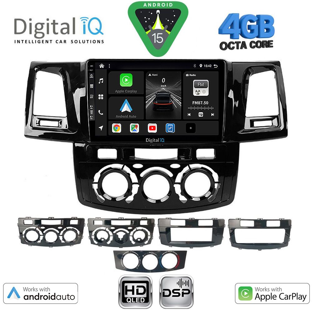 Βλησαρούλης Car Center - DIGITAL IQ BXF 16720_CPAA (9inc) MULTIMEDIA TABLET for TOYOTA HILUX mod. 2005-2016