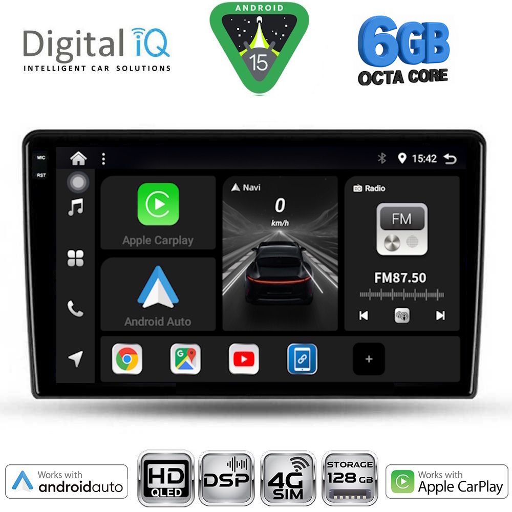 Βλησαρούλης Car Center - DIGITAL IQ BXF 17026_CPAA (9inc) MULTIMEDIA TABLET for ALFA ROMEO GIULIETTA mod 2014-2020