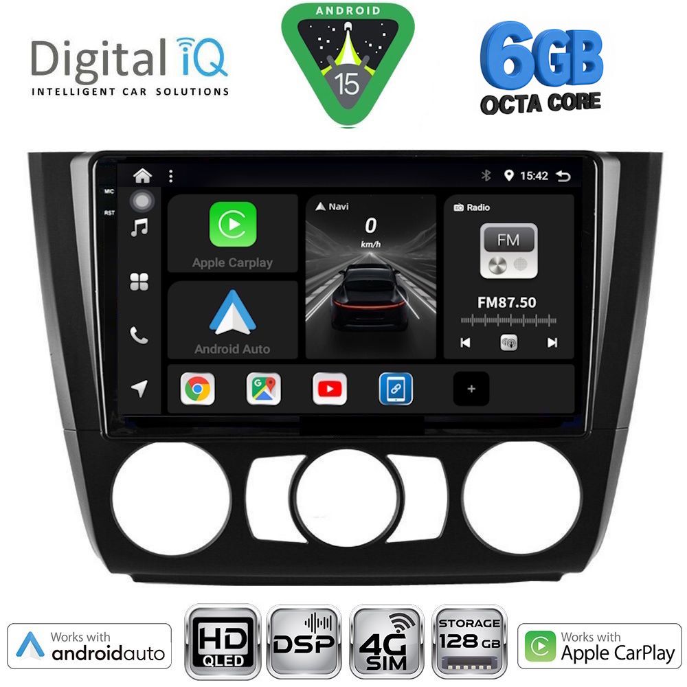 Βλησαρούλης Car Center - DIGITAL IQ BXF 17040_CPAA A/C (9inc) MULTIMEDIA TABLET for BMW S.1 (E81-82-87-88) mod. 2004-2013