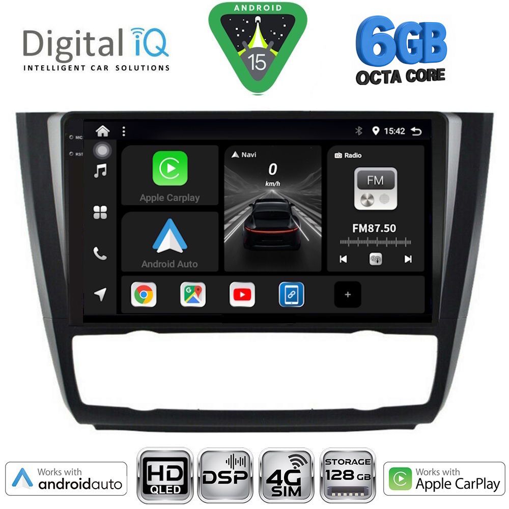 Βλησαρούλης Car Center - DIGITAL IQ BXF 17040_CPAA CLIMA (9inc) MULTIMEDIA TABLET for BMW S.1 (E81-82-87-88) mod. 2004-2013