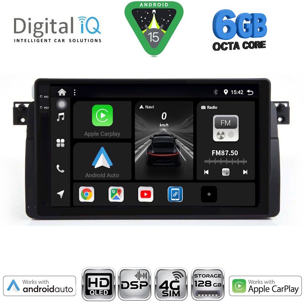Βλησαρούλης Car Center - DIGITAL IQ BXF 17042_CPAA (9inc) MULTIMEDIA TABLET for BMW E46 mod. 1998-2005