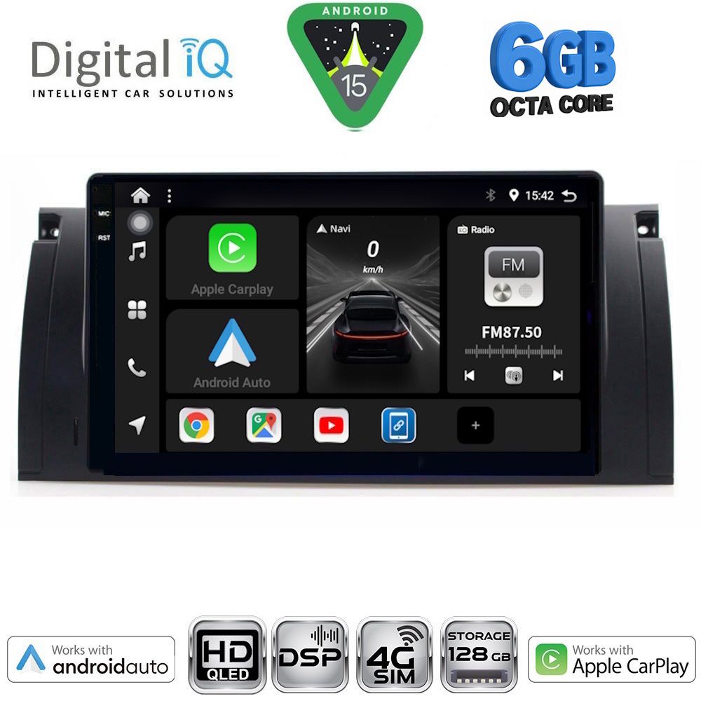 Βλησαρούλης Car Center - DIGITAL IQ BXF 17045_CPAA (9inc) MULTIMEDIA TABLET for BMW Series 5 (E39) mod. 1997-2005 | X5 (E53) mod. 1999-2006