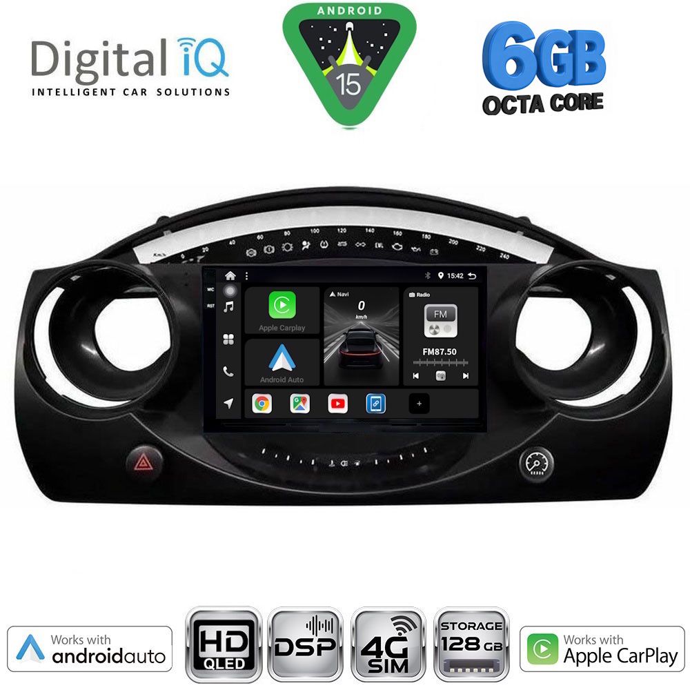 Βλησαρούλης Car Center - DIGITAL IQ BXF 17063_CPAA (9inc) MULTIMEDIA TABLET for MINI COOPER (R50-R52-R53) mod. 2000-2006