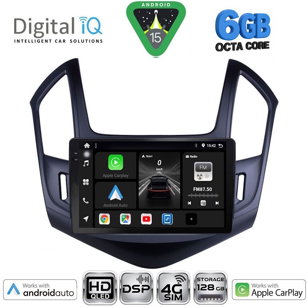 Βλησαρούλης Car Center - DIGITAL IQ BXF 17077_CPAA (9inc) MULTIMEDIA TABLET for CHEVROLET CRUZE mod. 2013-2015