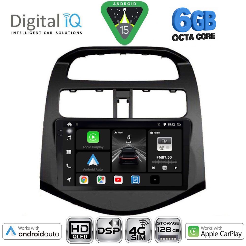 Βλησαρούλης Car Center - DIGITAL IQ BXF 17078_CPAA (9inc) MULTIMEDIA TABLET for CHEVROLET SPARK mod. 2009-2015