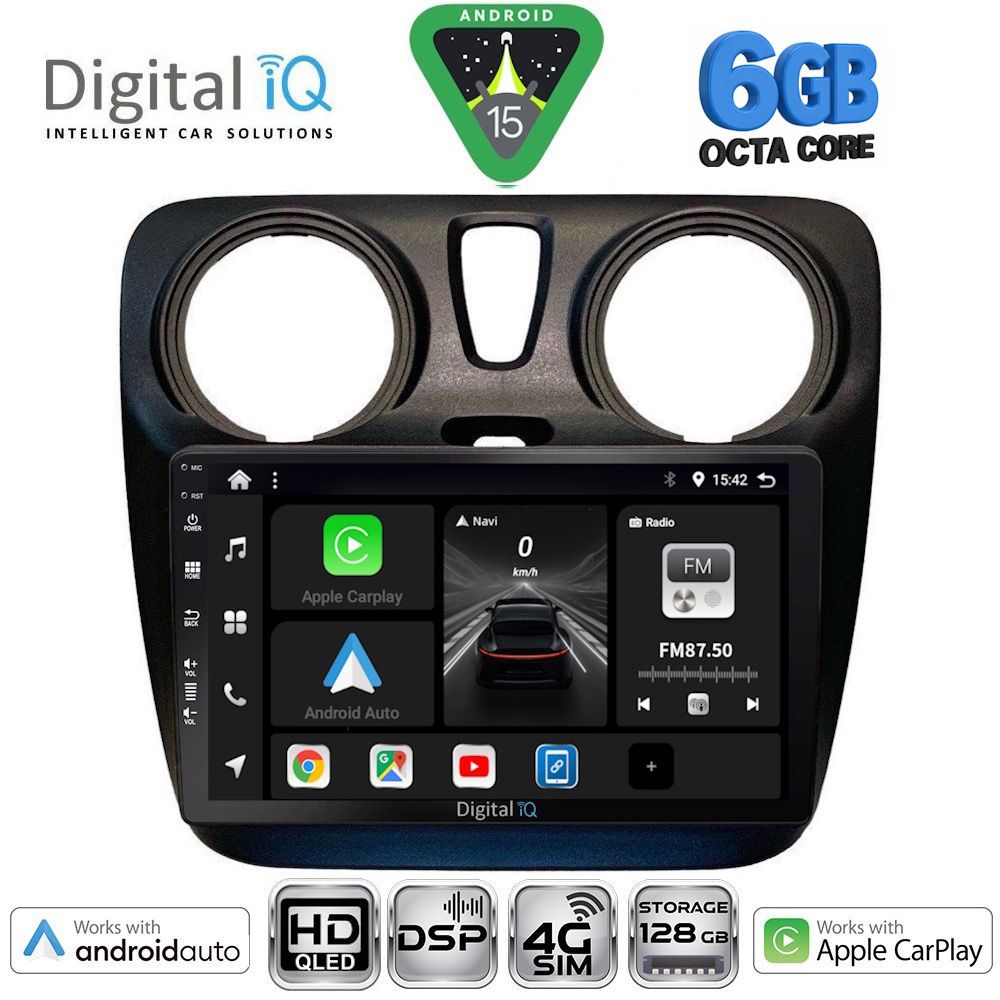 Βλησαρούλης Car Center - DIGITAL IQ BXF 17112_CPAA (9inc) MULTIMEDIA TABLET for DACIA DOKKER 2012-2022