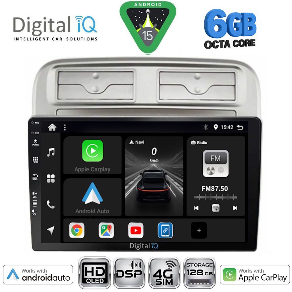 Βλησαρούλης Car Center - DIGITAL IQ BXF 17128_CPAA (9inc) MULTIMEDIA TABLET for FIAT GRANDE PUNTO mod. 2005-2012