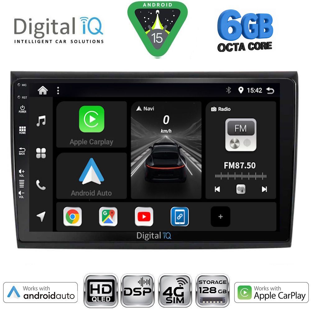 Βλησαρούλης Car Center - DIGITAL IQ BXF 17136_CPAA (9inc) MULTIMEDIA TABLET for FIAT BRAVO mod. 2007-2019