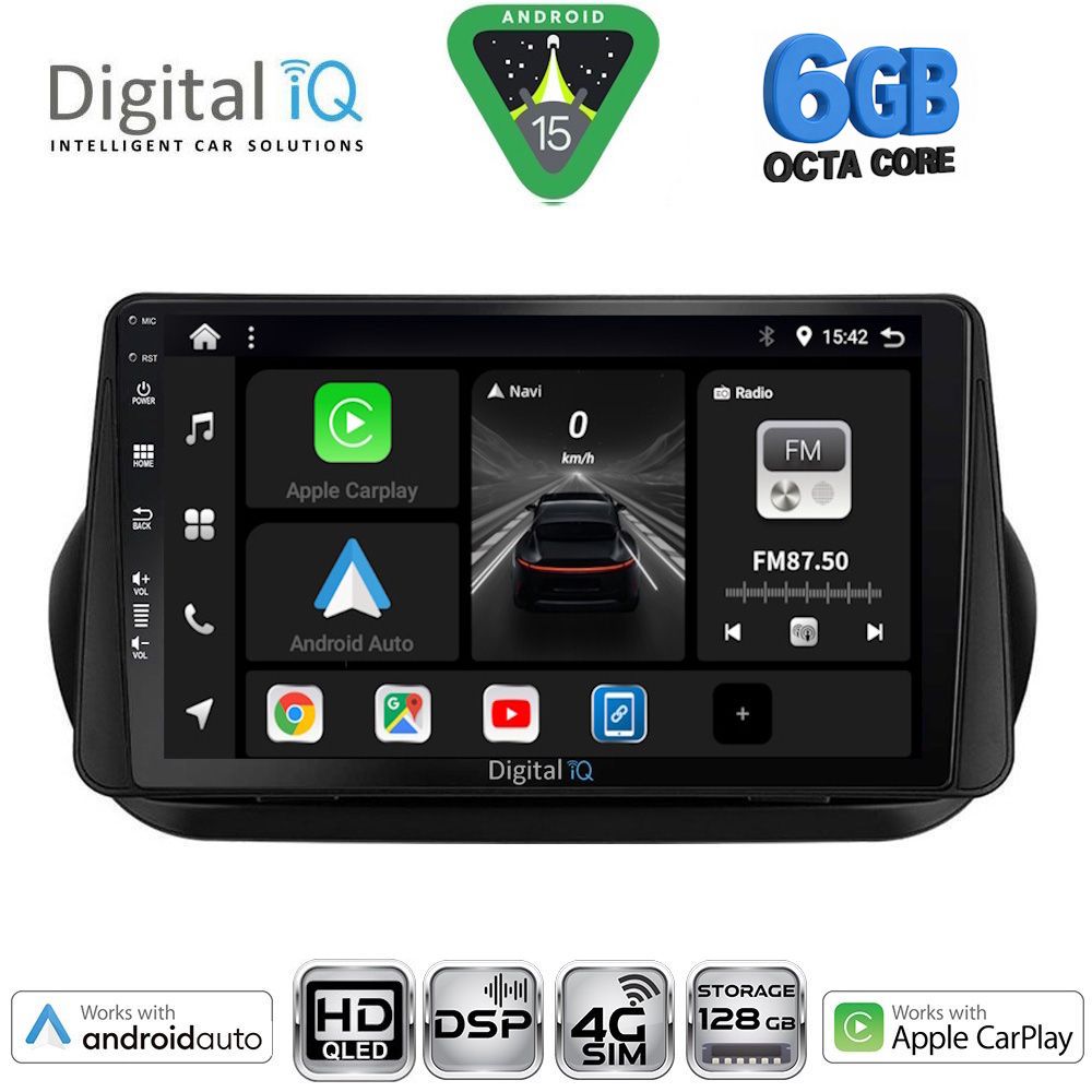Βλησαρούλης Car Center - DIGITAL IQ BXF 17142_CPAA (9inc) MULTIMEDIA TABLET for CITROEN – FIAT – PEUGEOT mod. 2008-2018