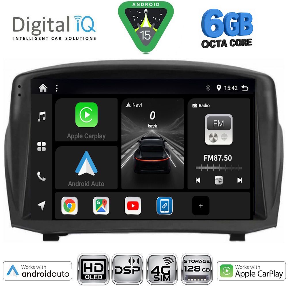 Βλησαρούλης Car Center - DIGITAL IQ BXF 17154B_CPAA (9inc) MULTIMEDIA TABLET for FORD FIESTA mod. 2008-2017