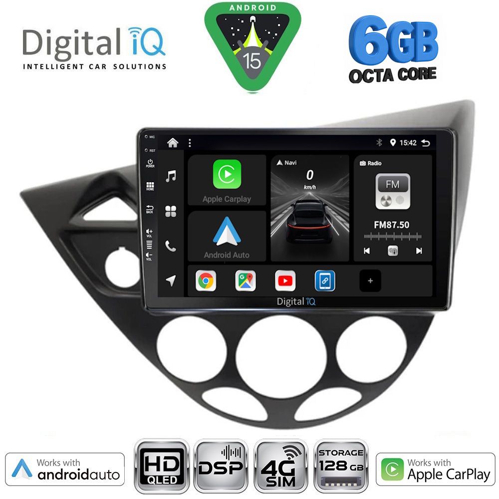 Βλησαρούλης Car Center - DIGITAL IQ BXF 17169_CPAA (9inc) MULTIMEDIA TABLET for FORD FOCUS mod. 1998-2004