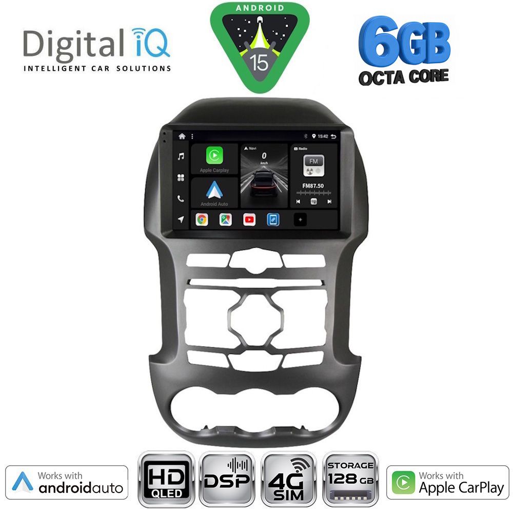 Βλησαρούλης Car Center - DIGITAL IQ BXF 17171S_CPAA (9inc) MULTIMEDIA TABLET for FORD RANGER mod. 2011-2015