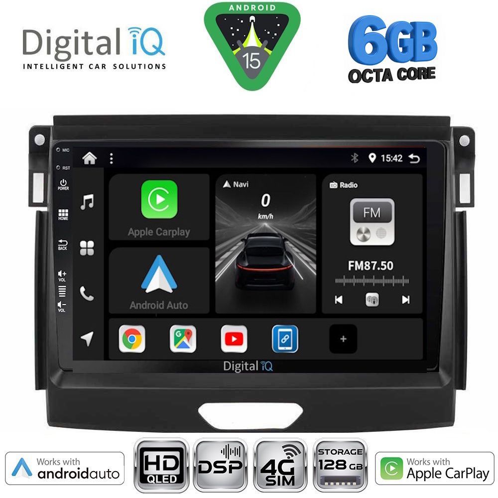 Βλησαρούλης Car Center - DIGITAL IQ BXF 17172A_CPAA (9inc) MULTIMEDIA TABLET for FORD RANGER mod. 2015-2018