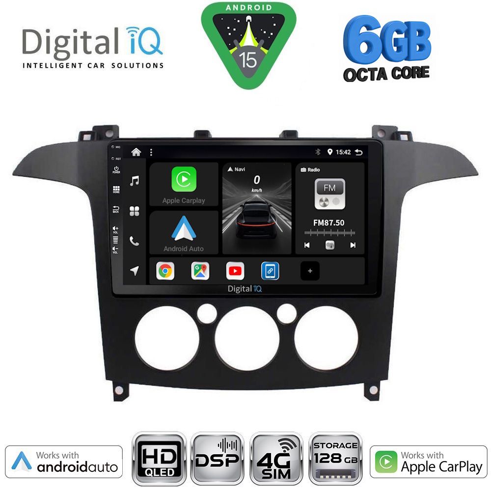 Βλησαρούλης Car Center - DIGITAL IQ BXF 17175_CPAA A/C (9inc) MULTIMEDIA TABLET for FORD SMAX mod. 2006-2014