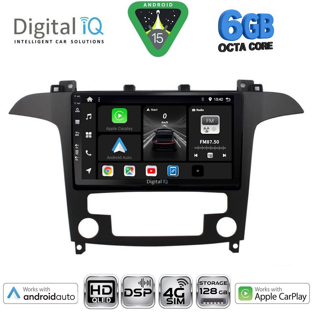 Βλησαρούλης Car Center - DIGITAL IQ BXF 17175_CPAA CLIMA (9inc) MULTIMEDIA TABLET for FORD SMAX mod. 2006-2014