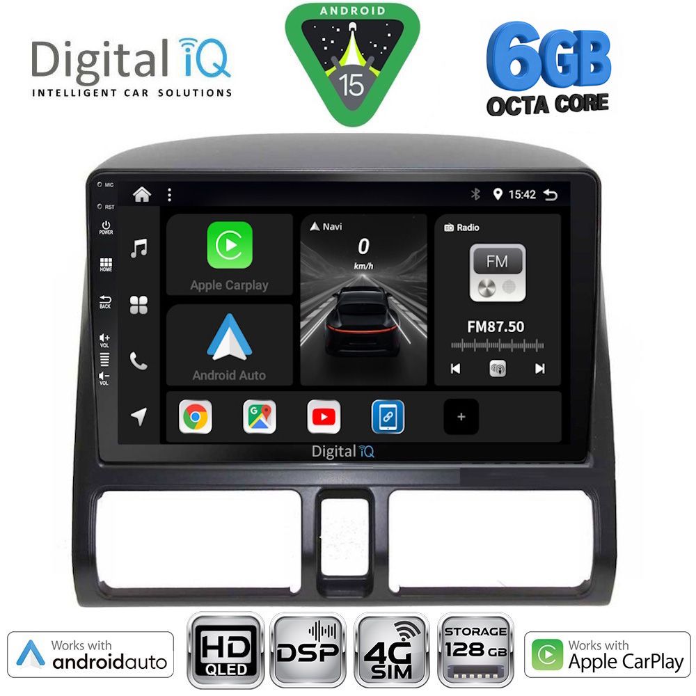 Βλησαρούλης Car Center - DIGITAL IQ BXF 17196_CPAA CLIMA (9inc) MULTIMEDIA TABLET for HONDA CRV mod. 1996-2006