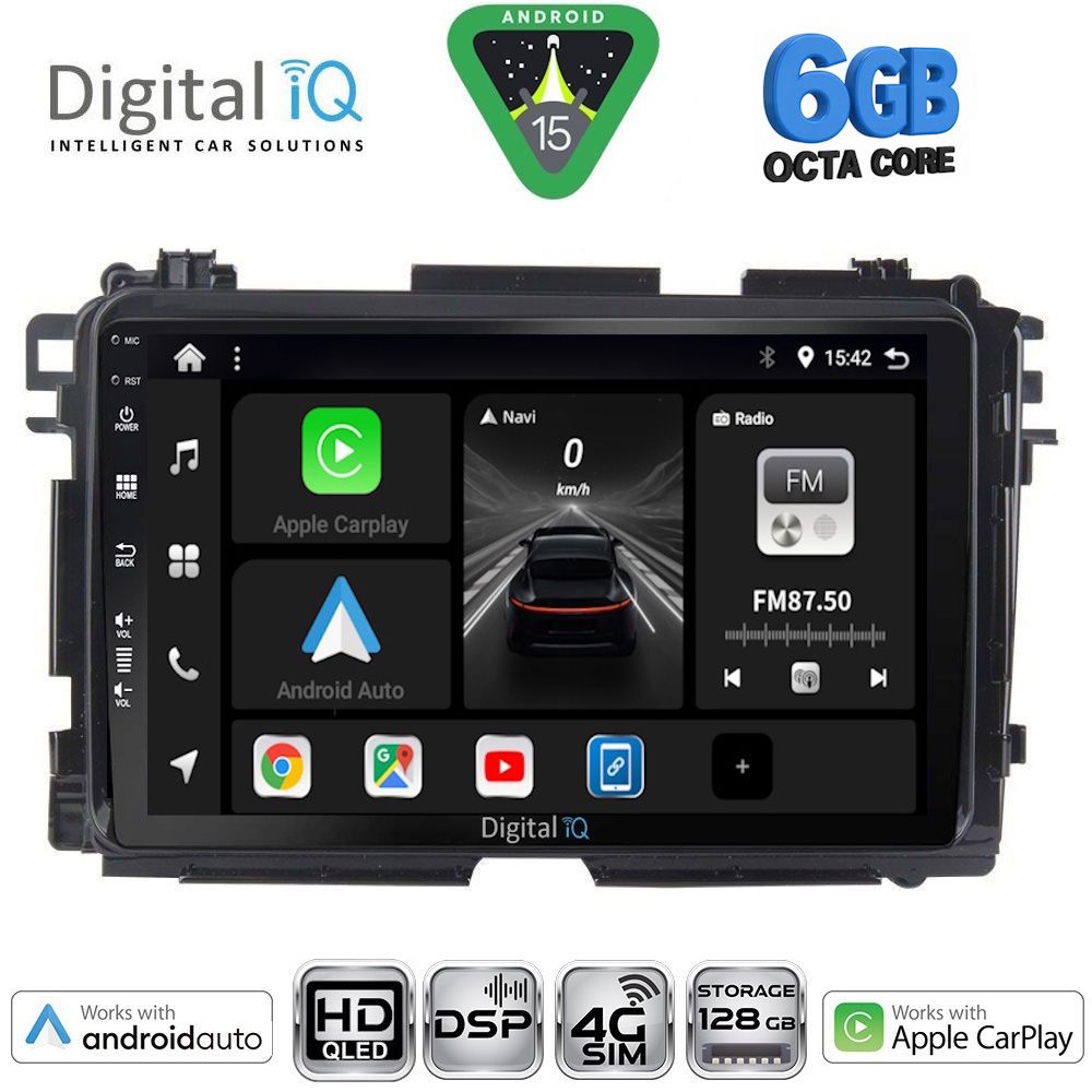Βλησαρούλης Car Center - DIGITAL IQ BXF 17201_CPAA (9inc) MULTIMEDIA TABLET for HONDA HRV mod. 2015-2021