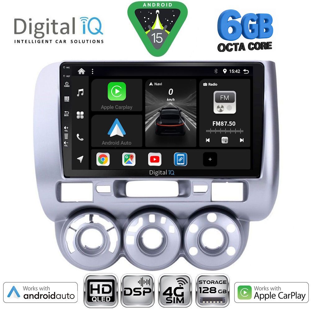 Βλησαρούλης Car Center - DIGITAL IQ BXF 17210_CPAA A/C (9inc) MULTIMEDIA TABLET for HONDA JAZZ mod. 2002-2008
