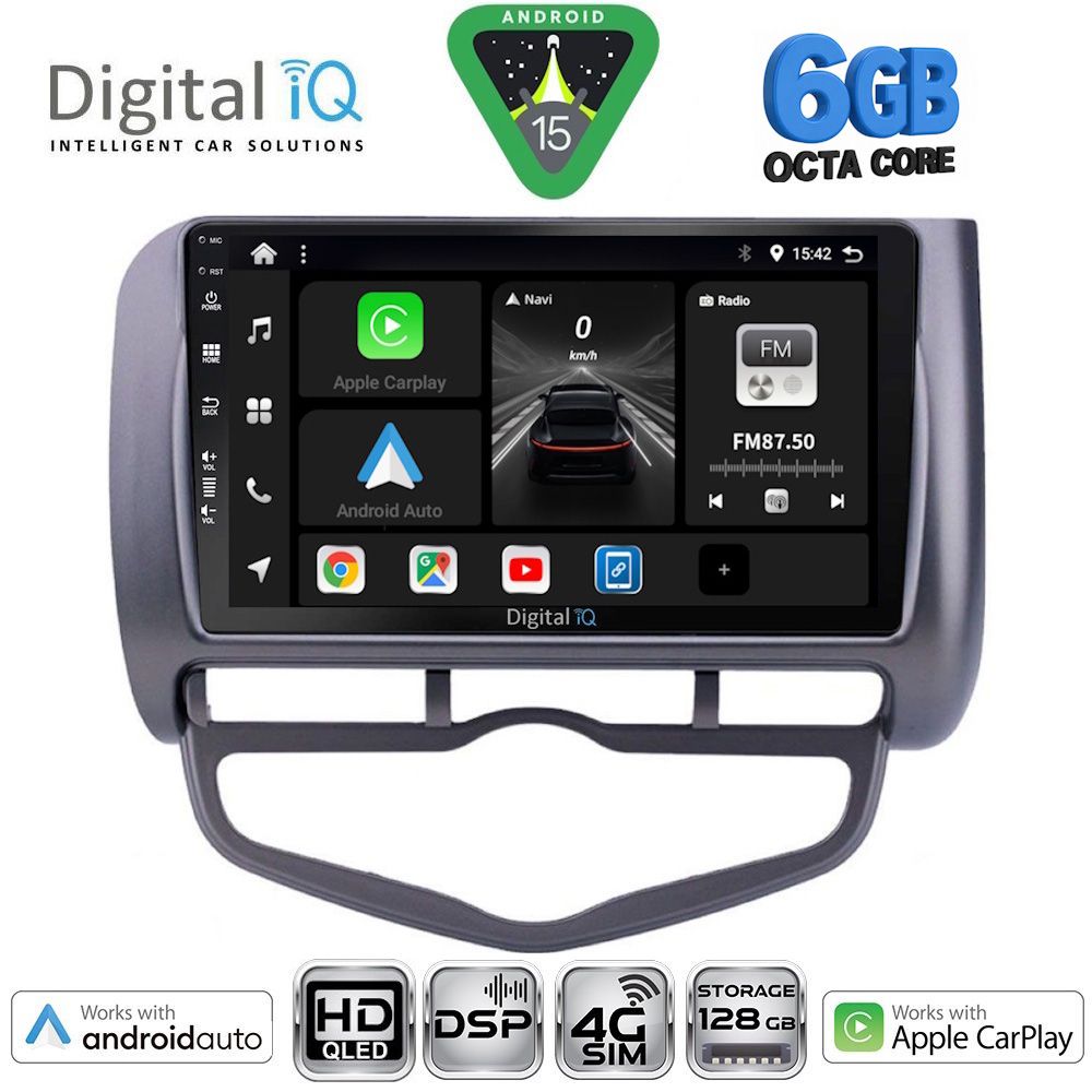 Βλησαρούλης Car Center - DIGITAL IQ BXF 17210_CPAA CLIMA (9inc) MULTIMEDIA TABLET for HONDA JAZZ mod. 2002-2008