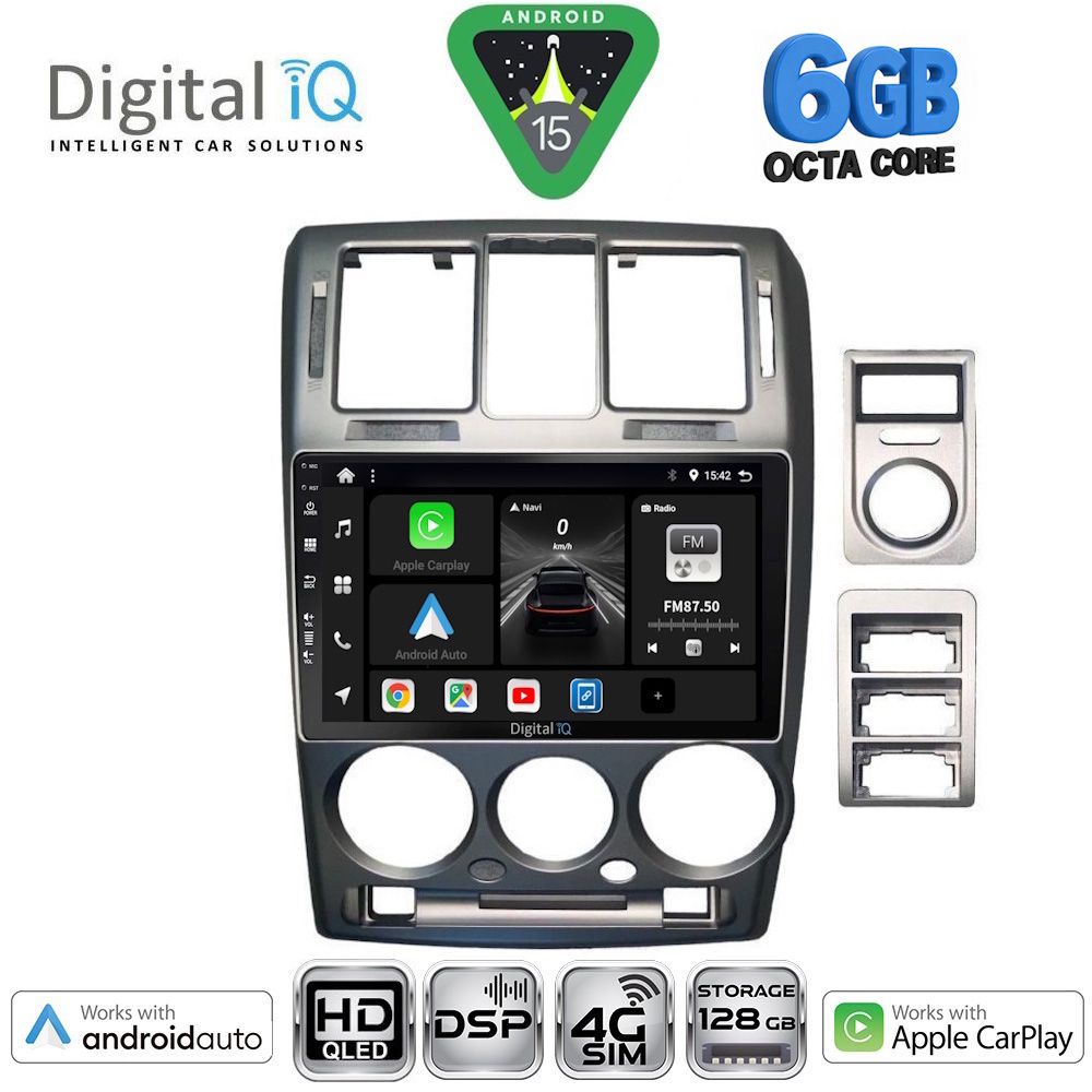 Βλησαρούλης Car Center - DIGITAL IQ BXF 17222GR_CPAA (9inc) MULTIMEDIA TABLET for HYUNDAI GETZ mod. 2002-2011 (GREY)