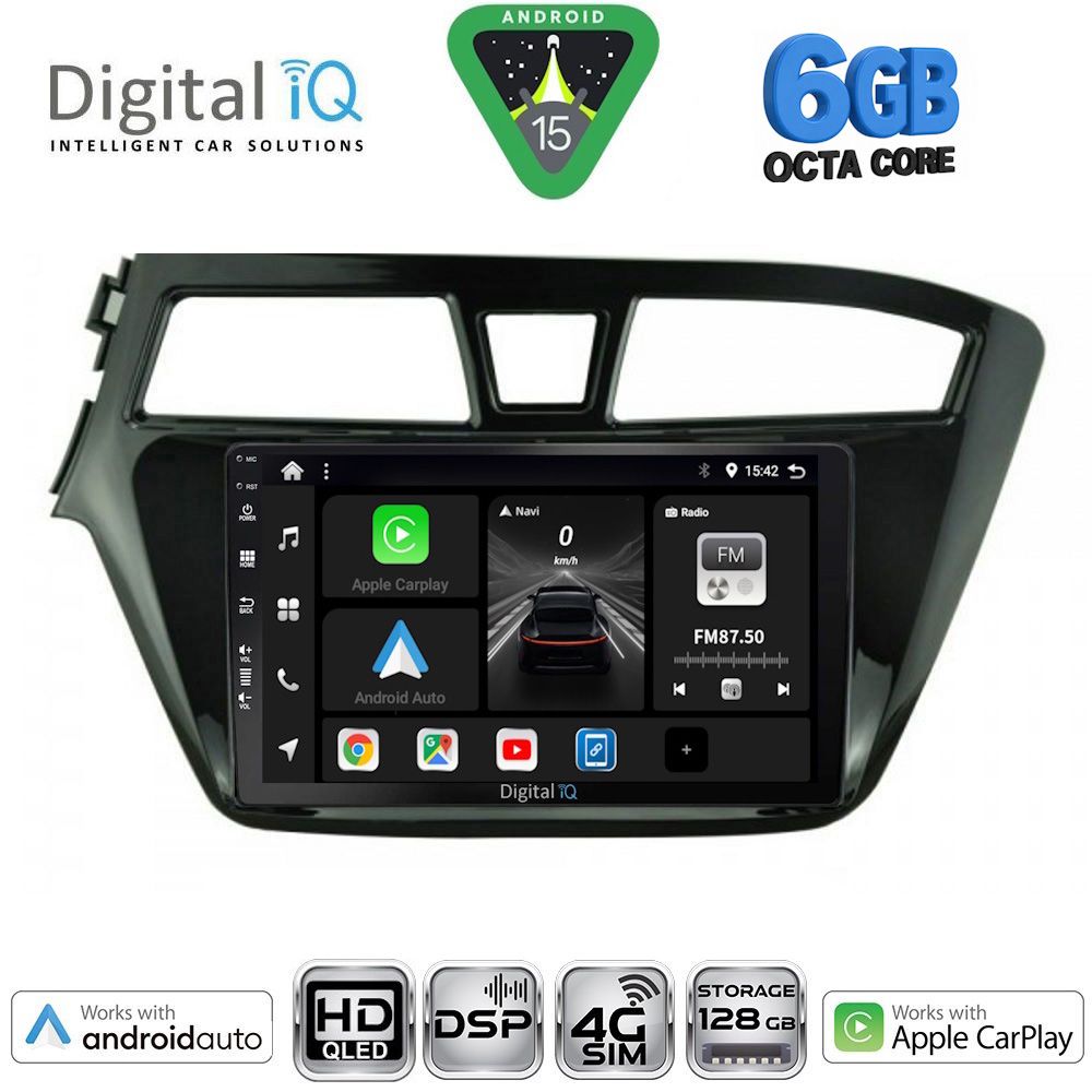 Βλησαρούλης Car Center - DIGITAL IQ BXF 17229_CPAA (9inc) MULTIMEDIA TABLET for HYUNDAI i20 mod. 2014-2018