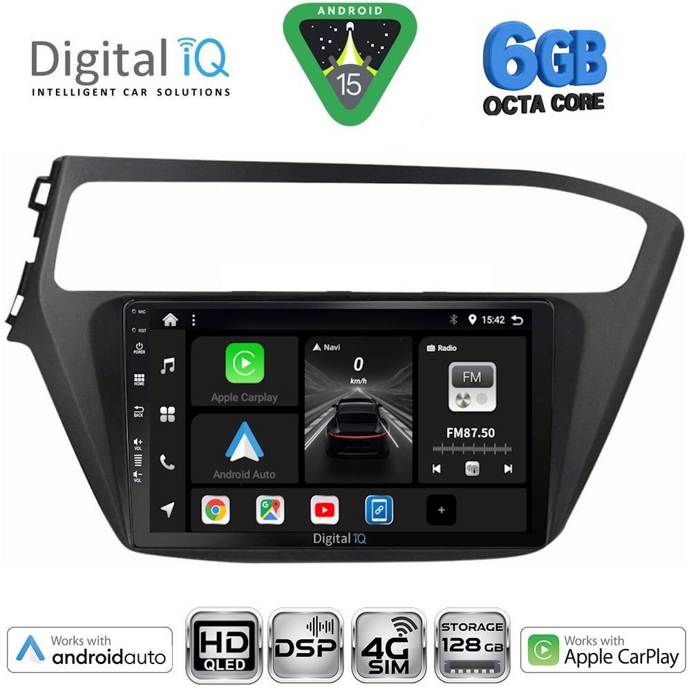 Βλησαρούλης Car Center - DIGITAL IQ BXF 17230_CPAA (9inc) MULTIMEDIA TABLET for HYUNDAI i20 mod. 2018-2021