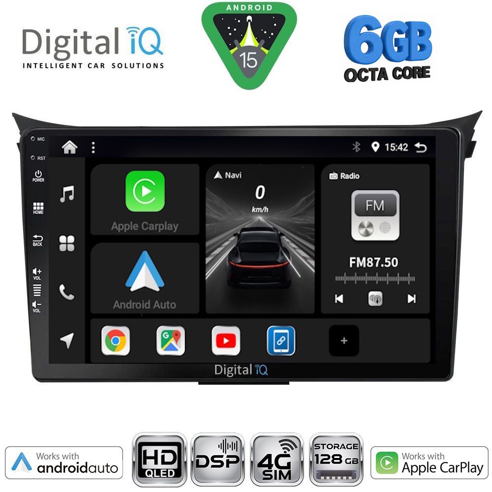 Βλησαρούλης Car Center - DIGITAL IQ BXF 17232_CPAA (9inc) MULTIMEDIA TABLET for HYUNDAI i30 mod. 2012-2017
