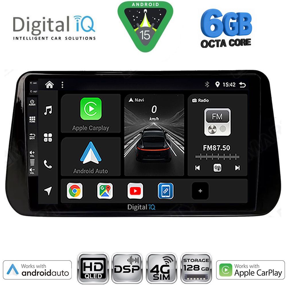 Βλησαρούλης Car Center - DIGITAL IQ BXF 17238B_CPAA (10inc) MULTIMEDIA TABLET for HYUNDAI IX45 - SANTA FE mod. 2021-2023