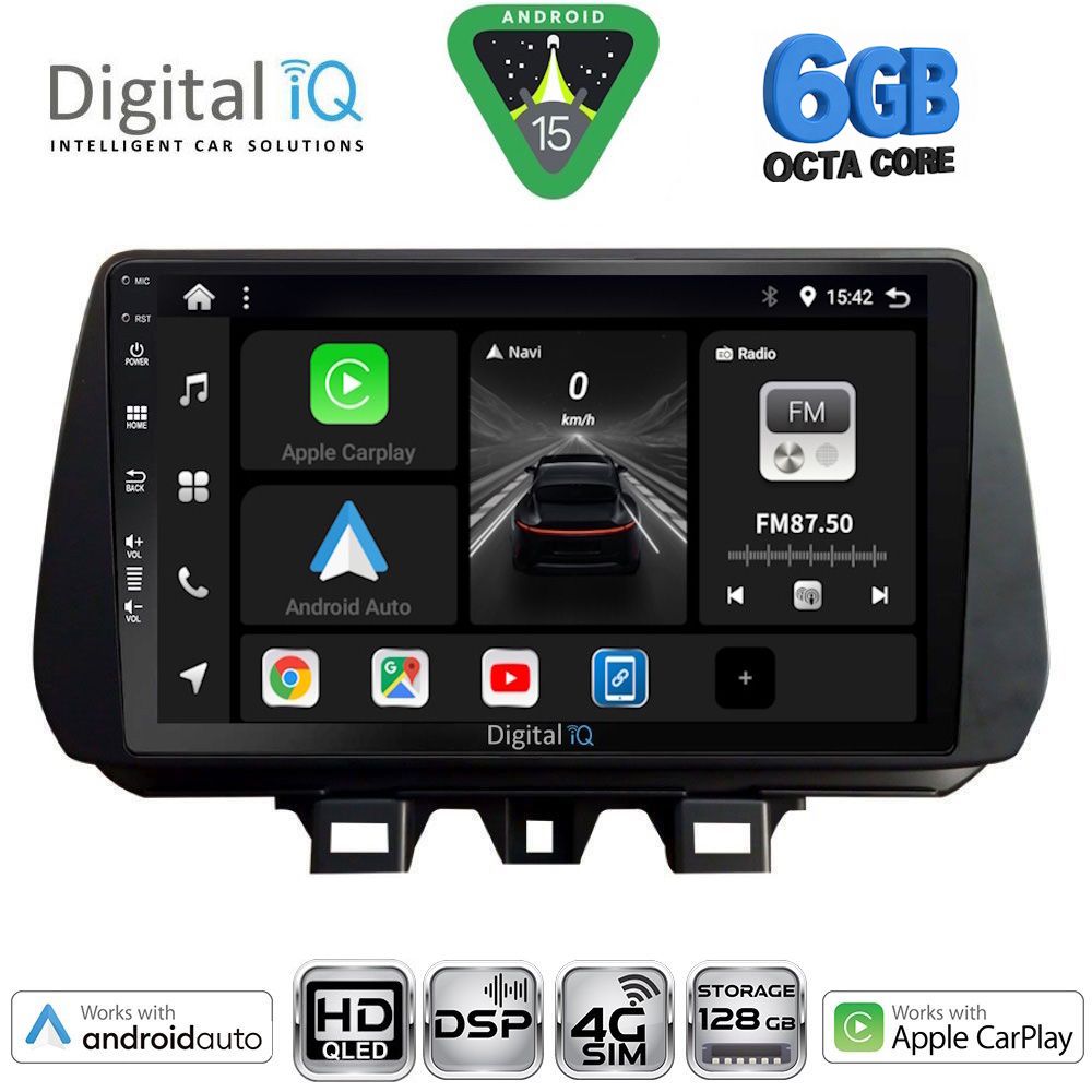 Βλησαρούλης Car Center - DIGITAL IQ BXF 17244_CPAA (9inc) MULTIMEDIA TABLET for HYUNDAI TUCSON mod. 2019-2023