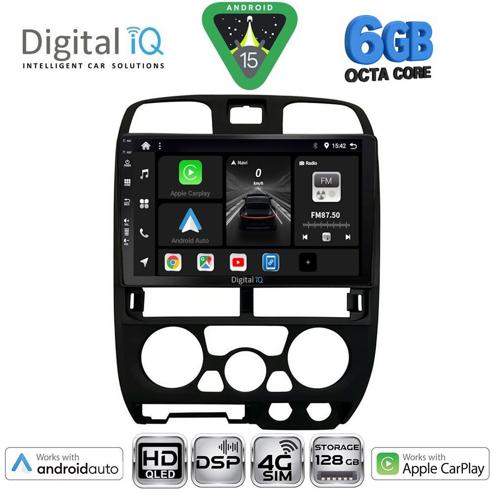 Βλησαρούλης Car Center - DIGITAL IQ BXF 17253BL_CPAA (9inc) MULTIMEDIA TABLET for ISUZU D-MAX mod. 2002-2008 (BLACK)