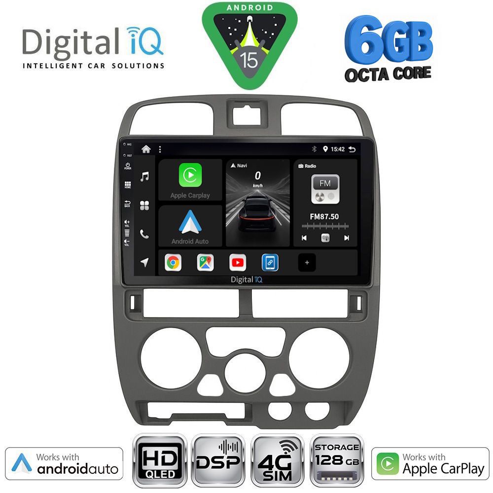Βλησαρούλης Car Center - DIGITAL IQ BXF 17253GR_CPAA (9inc) MULTIMEDIA TABLET for ISUZU D-MAX mod. 2002-2008 (GREY)