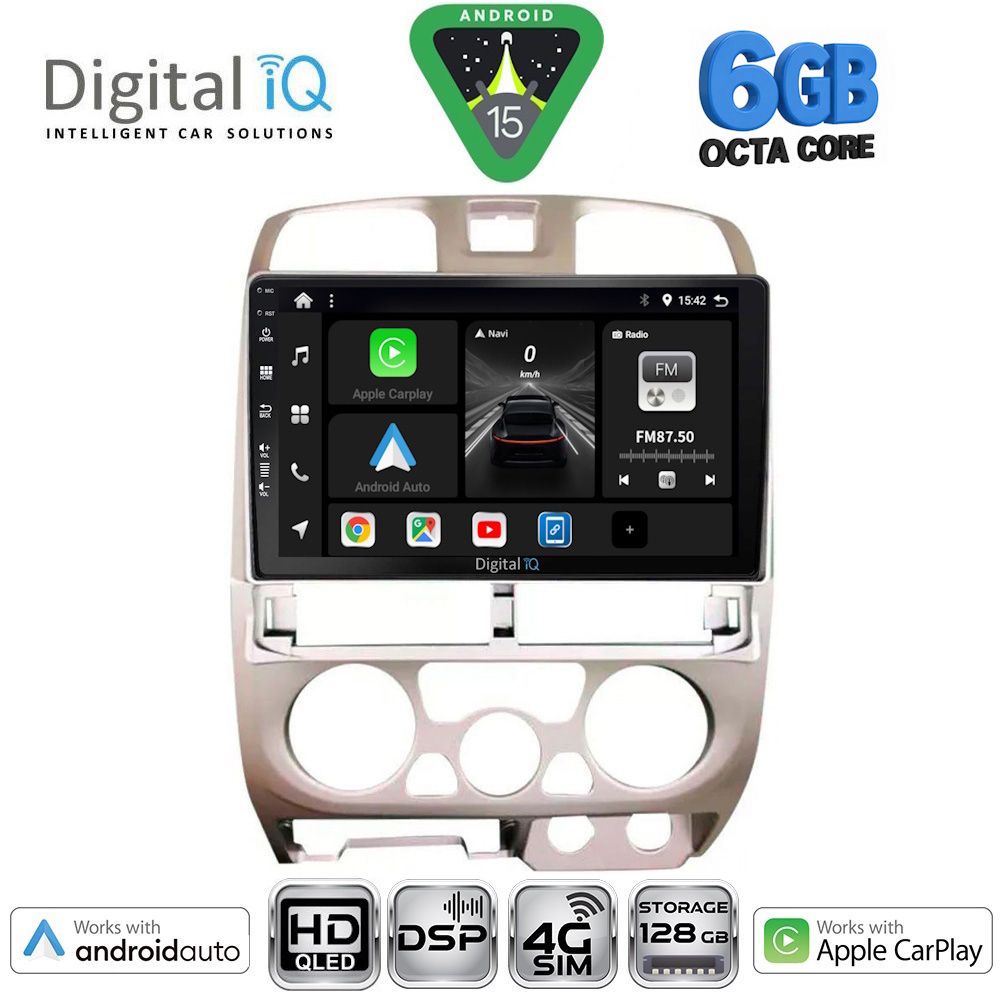 Βλησαρούλης Car Center - DIGITAL IQ BXF 17253SL_CPAA (9inc) MULTIMEDIA TABLET for ISUZU D-MAX mod. 2002-2008 (SILVER)