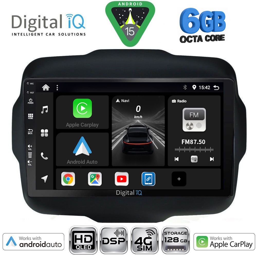 Βλησαρούλης Car Center - DIGITAL IQ BXF 17290_CPAA (9inc) MULTIMEDIA TABLET for JEEP RENEGADE mod. 2014-2025