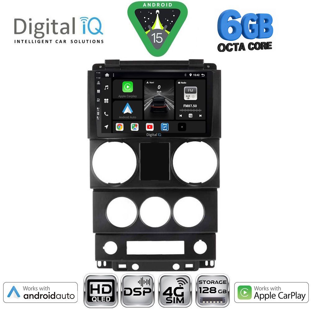 Βλησαρούλης Car Center - DIGITAL IQ BXF 17292_CPAA (9inc) MULTIMEDIA TABLET for JEEP WRANGLER  mod. 2006-2011