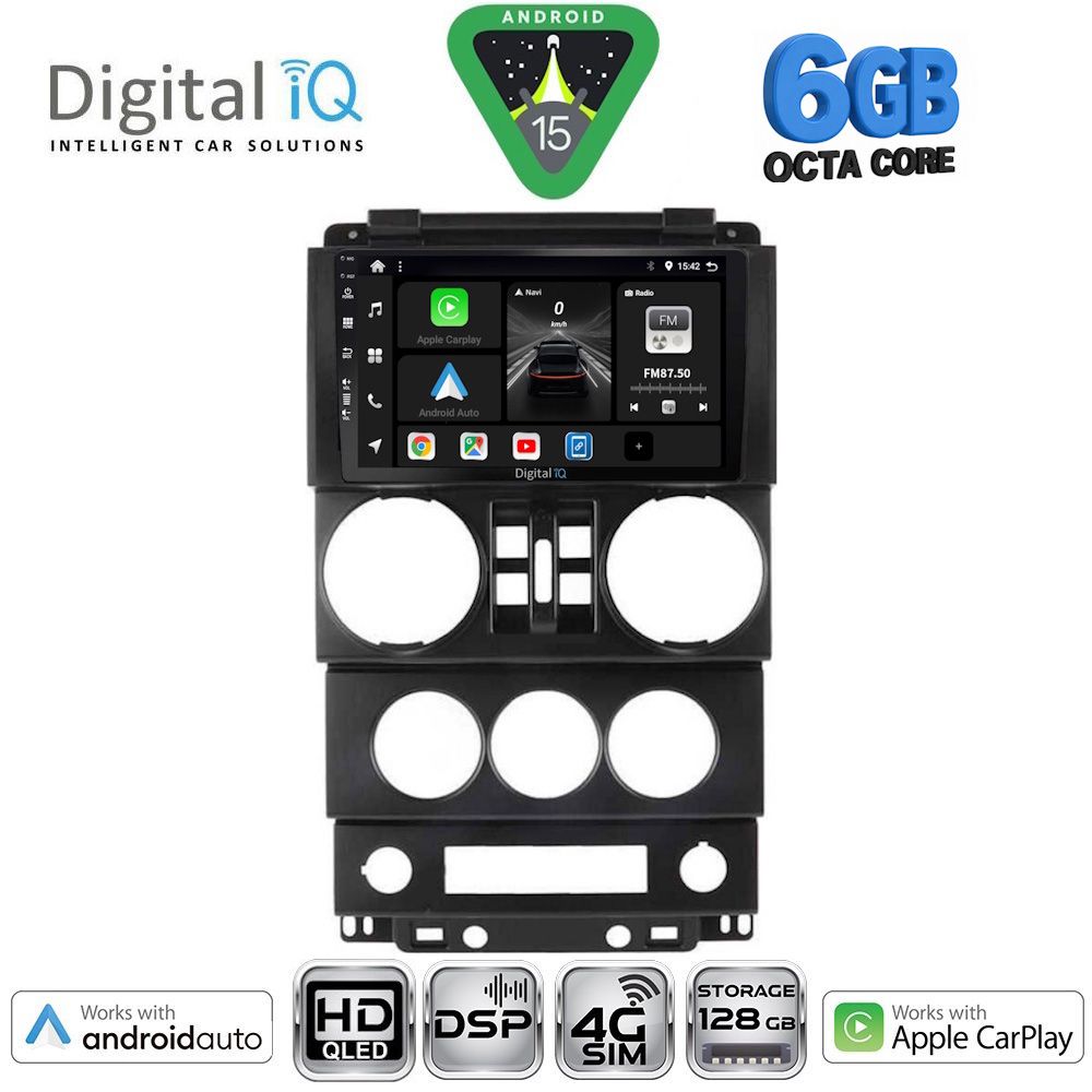 Βλησαρούλης Car Center - DIGITAL IQ BXF 17294_CPAA (9inc) MULTIMEDIA TABLET for JEEP WRANGLER mod. 2006-2011