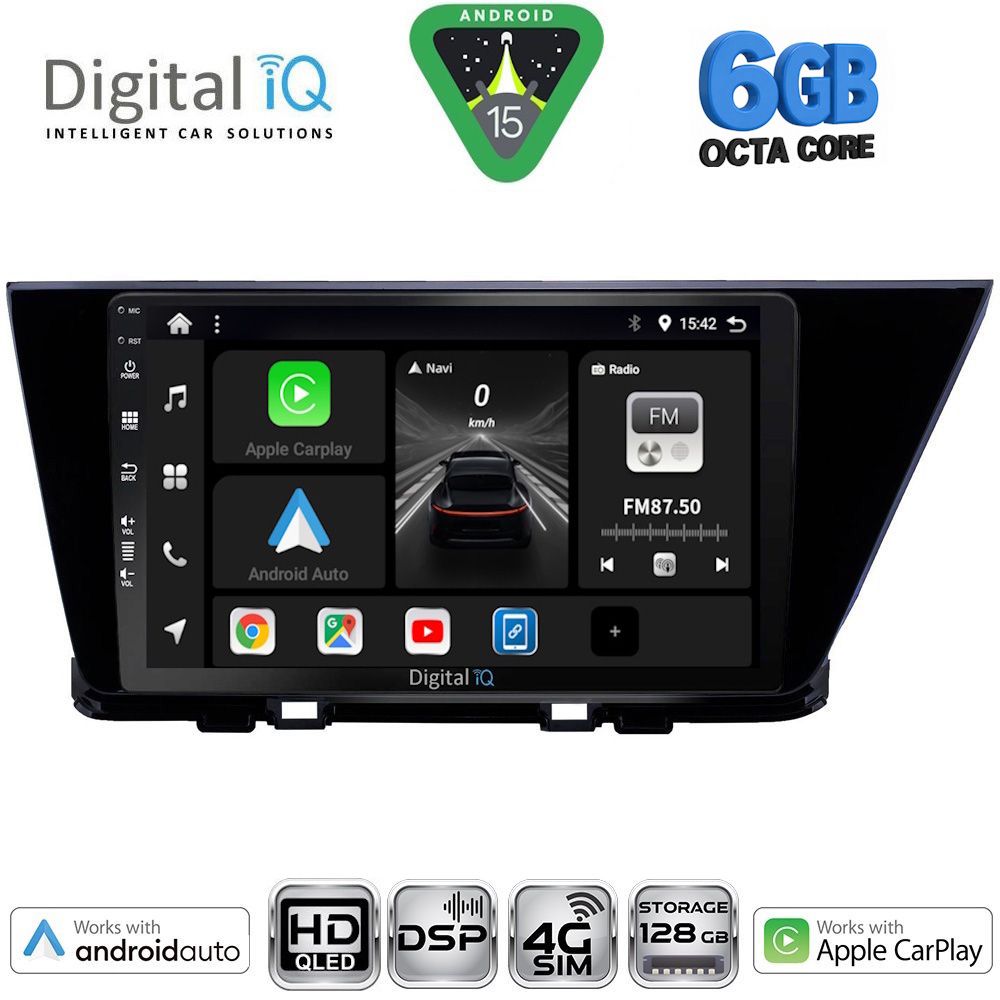 Βλησαρούλης Car Center - DIGITAL IQ BXF 17305_CPAA (9inc) MULTIMEDIA TABLET for KIA NIRO mod. 2017-2021