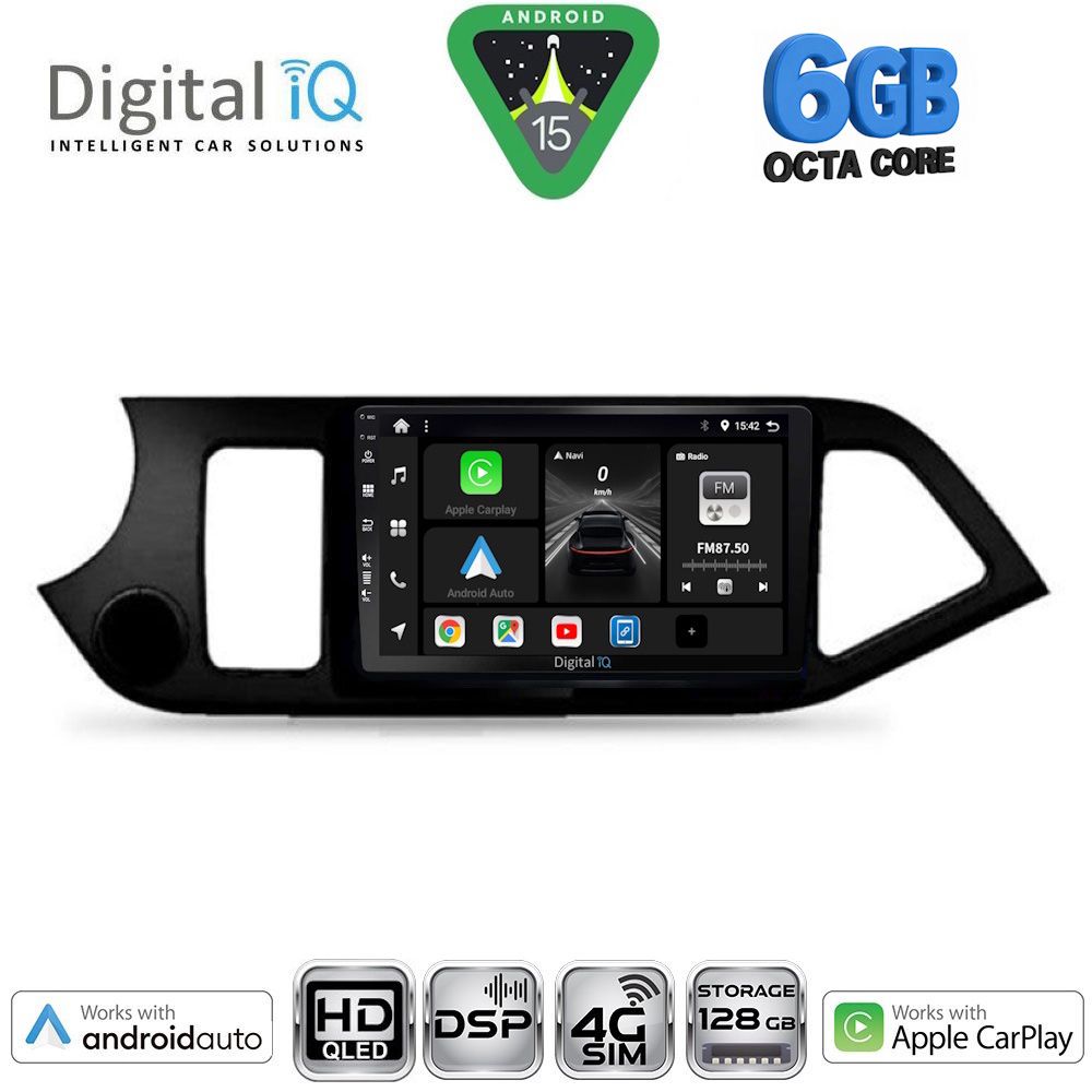 Βλησαρούλης Car Center - DIGITAL IQ BXF 17308_CPAA (9inc) MULTIMEDIA TABLET for KIA PICANTO mod. 2011-2017