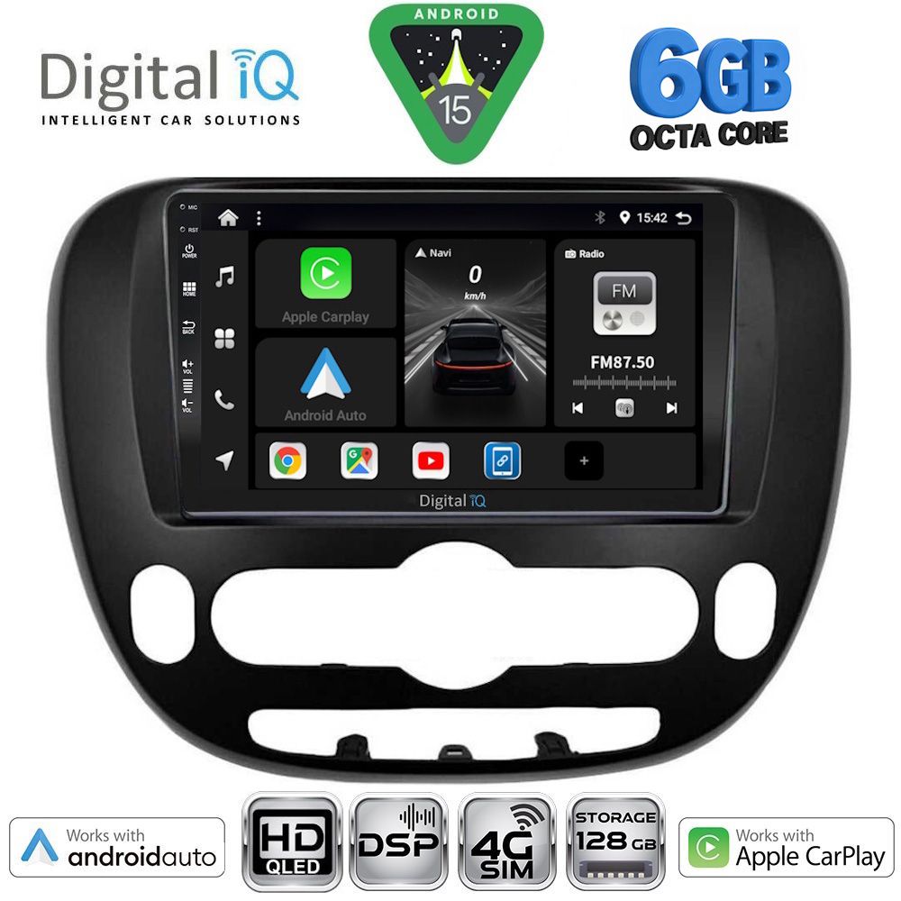 Βλησαρούλης Car Center - DIGITAL IQ BXF 17321_CPAA (9inc) MULTIMEDIA TABLET for KIA SOUL mod. 2014-2025