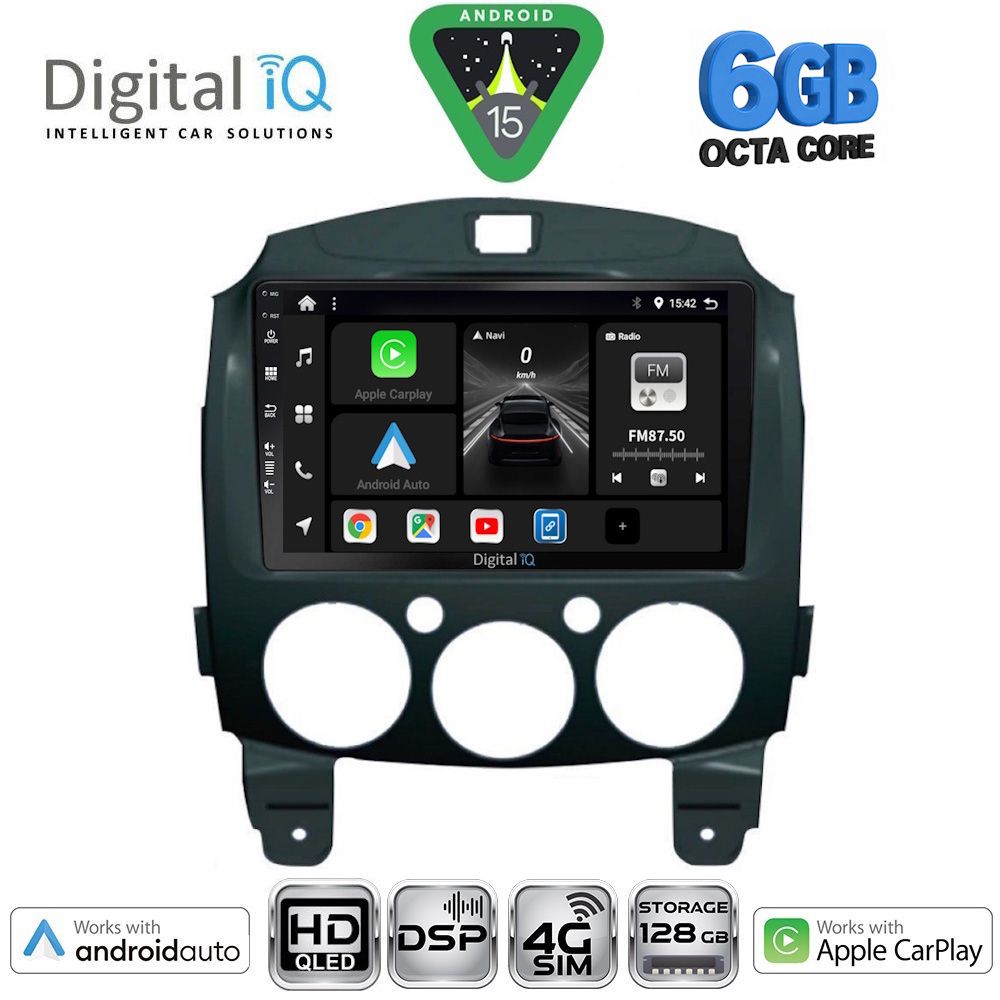 Βλησαρούλης Car Center - DIGITAL IQ BXF 17361_CPAA (9inc) MULTIMEDIA TABLET for MAZDA 2  mod. 2007-2014