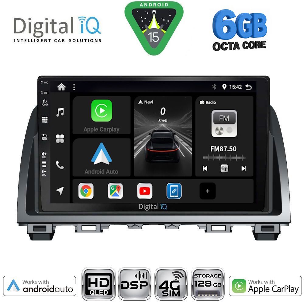 Βλησαρούλης Car Center - DIGITAL IQ BXF 17378_CPAA (9inc) MULTIMEDIA TABLET for MAZDA 6 mod. 2012-2017
