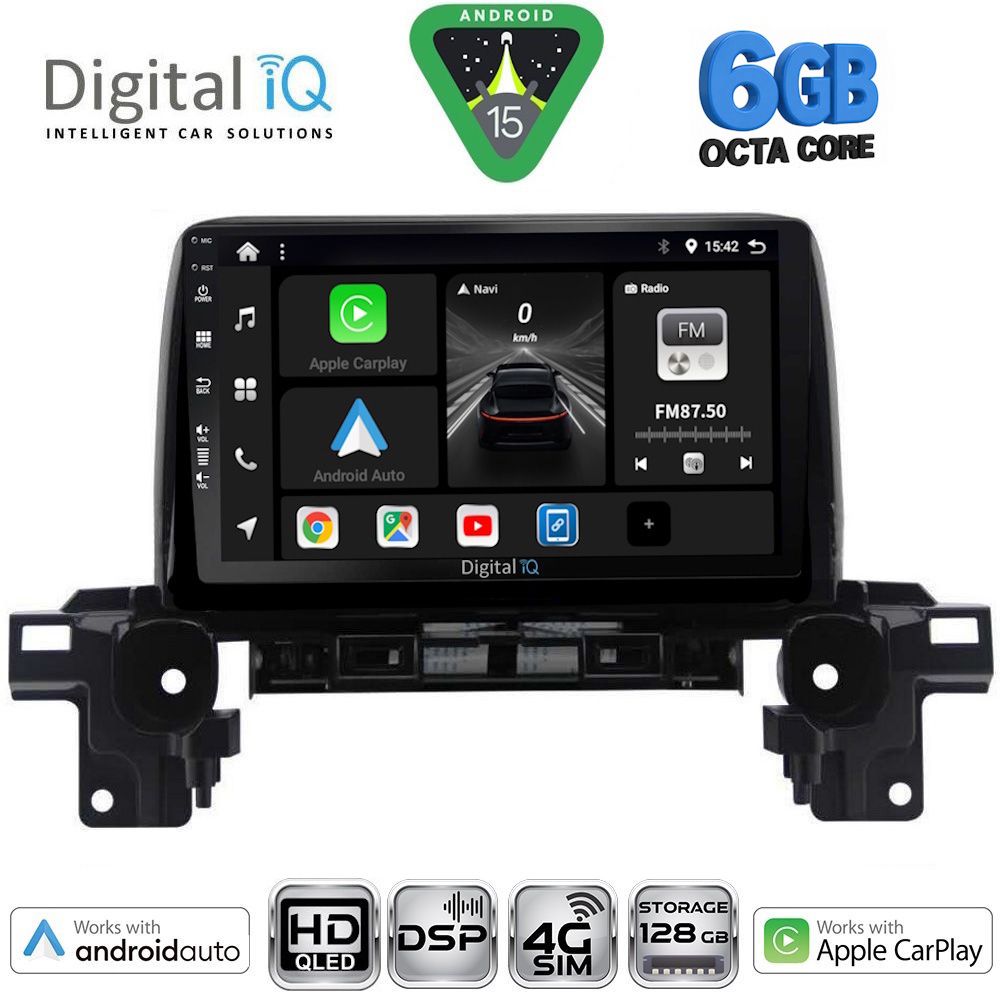 Βλησαρούλης Car Center - DIGITAL IQ BXF 17381_CPAA (9inc) MULTIMEDIA TABLET for MAZDA CX5 mod. 2017-2025