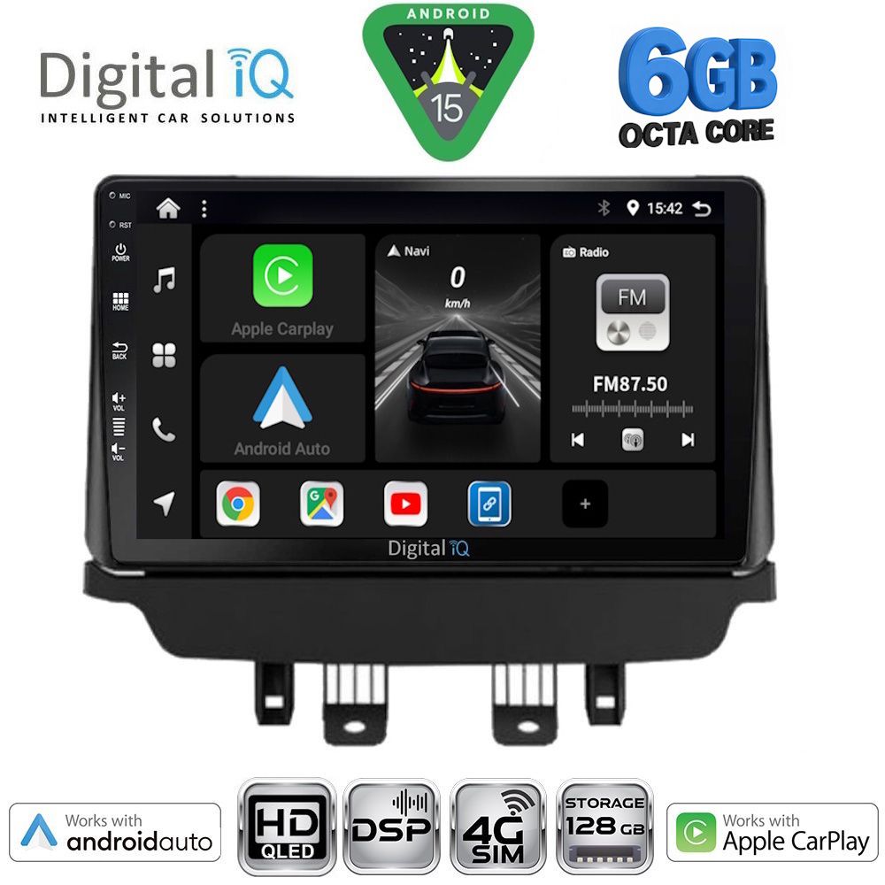 Βλησαρούλης Car Center - DIGITAL IQ BXF 17384_CPAA (9inc) MULTIMEDIA TABLET for MAZDA CX3 mod. 2014-2023