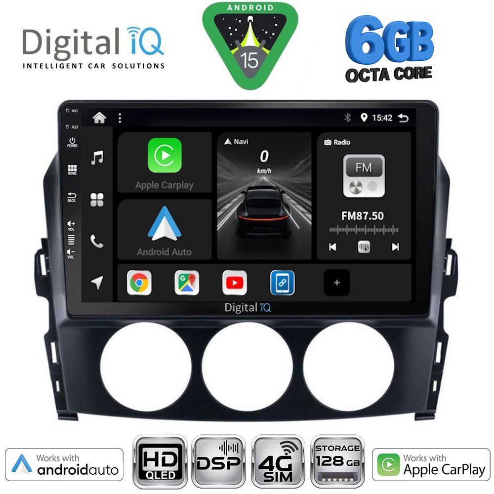 Βλησαρούλης Car Center - DIGITAL IQ BXF 17392_CPAA (9inc) MULTIMEDIA TABLET for MAZDA MX5 mod. 2005-2015