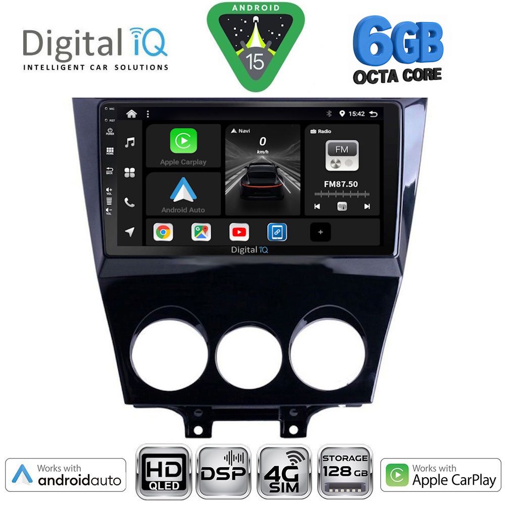 Βλησαρούλης Car Center - DIGITAL IQ BXF 17395_CPAA (9inc) MULTIMEDIA TABLET for MAZDA RX8 mod. 2008-2014