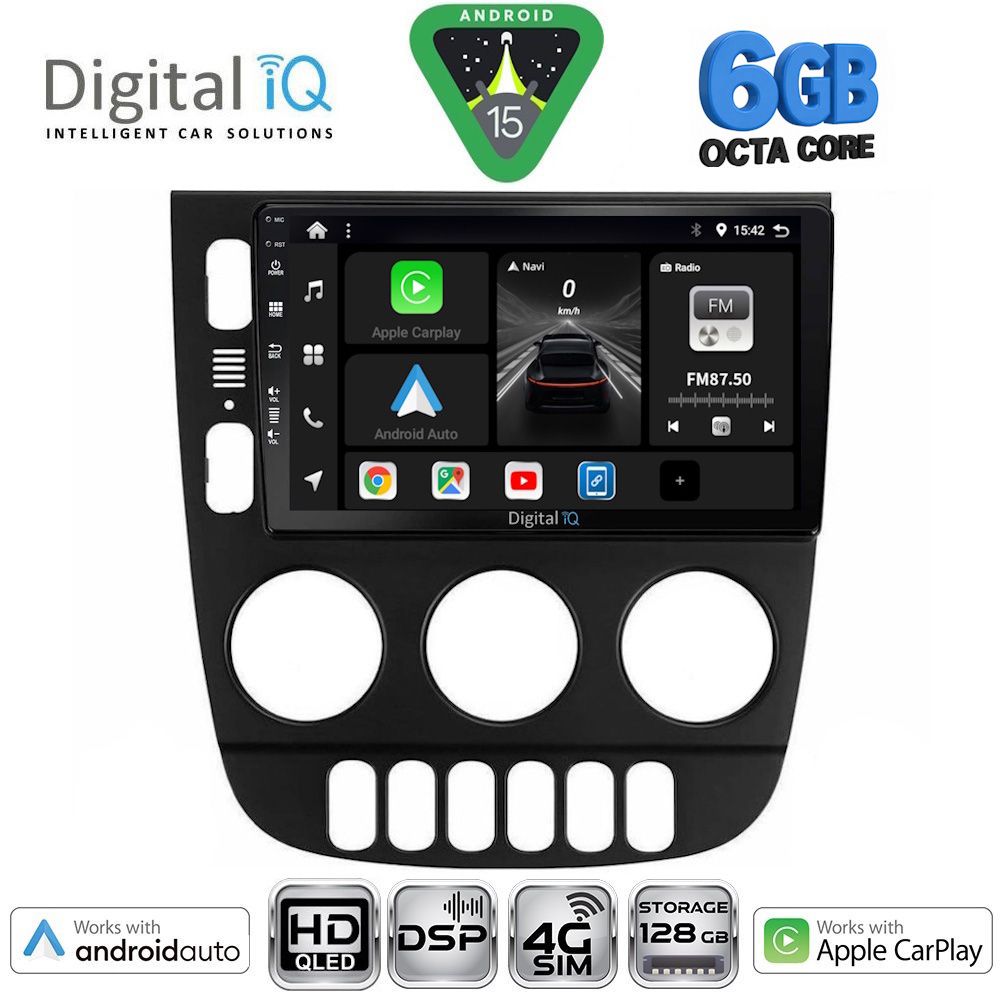 Βλησαρούλης Car Center - DIGITAL IQ BXF 17413_CPAA (9inc) MULTIMEDIA TABLET for MERCEDES ML (W163) mod. 2002-2005