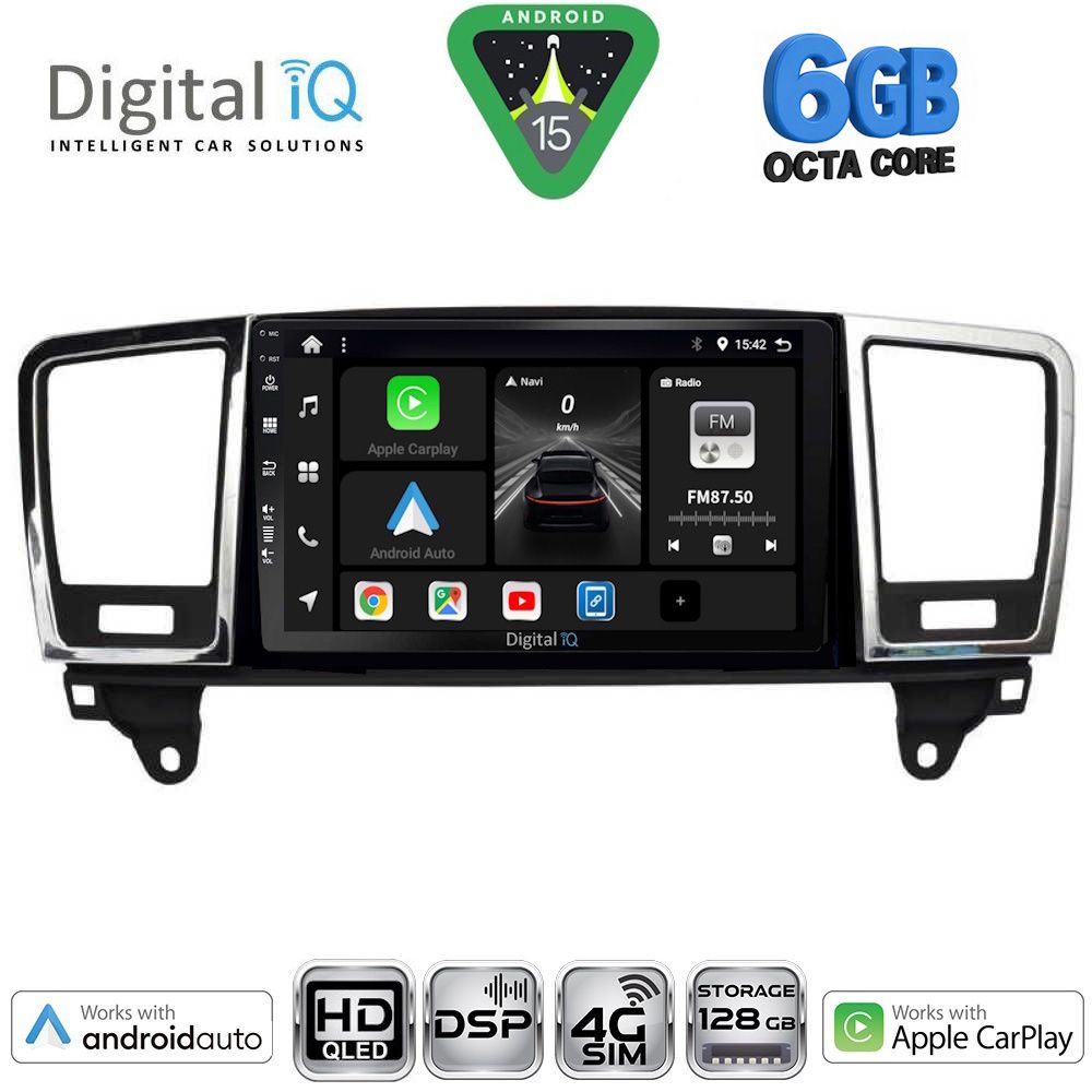 Βλησαρούλης Car Center - DIGITAL IQ BXF 17415_CPAA (9inc) MULTIMEDIA TABLET for MERCEDES ML (W166) - GL (X166) mod. 2011-2019