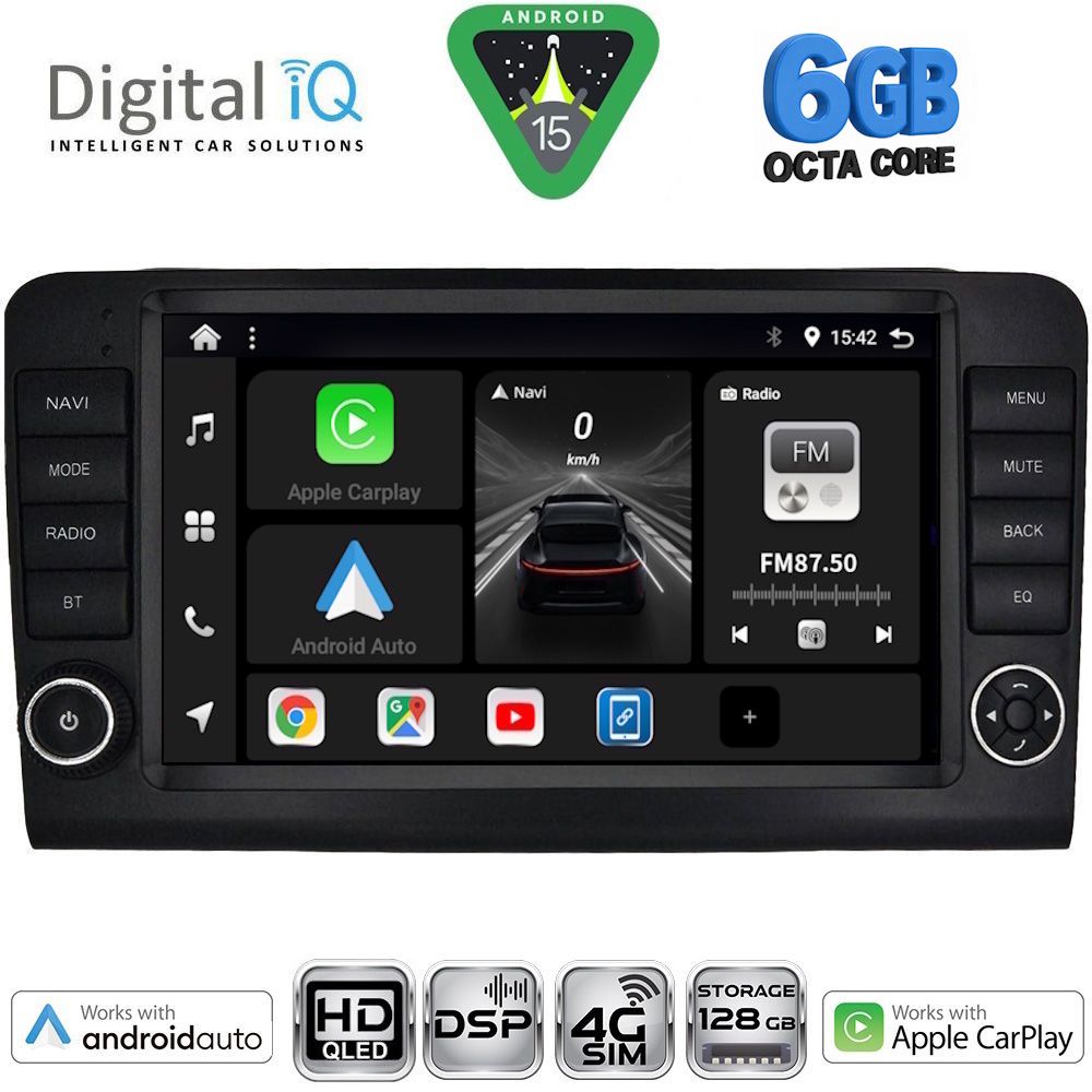 Βλησαρούλης Car Center - DIGITAL IQ BXF 17416_CPAA (9inc) MULTIMEDIA TABLET for MERCEDES ML (W164) – GL (X164) mod. 2005-2011